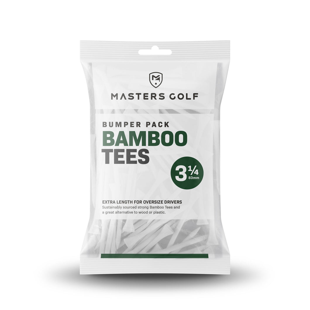 Masters Golf Bumper Pack of 3 1/4 Inch Bamboo Tees. Pack of 85.