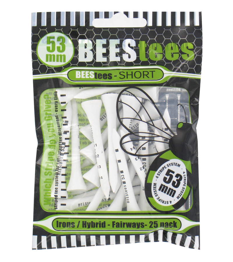 Bees Tees 53 MM, 69MM OR 83MM. Golf Tees. Bees Tees System.
