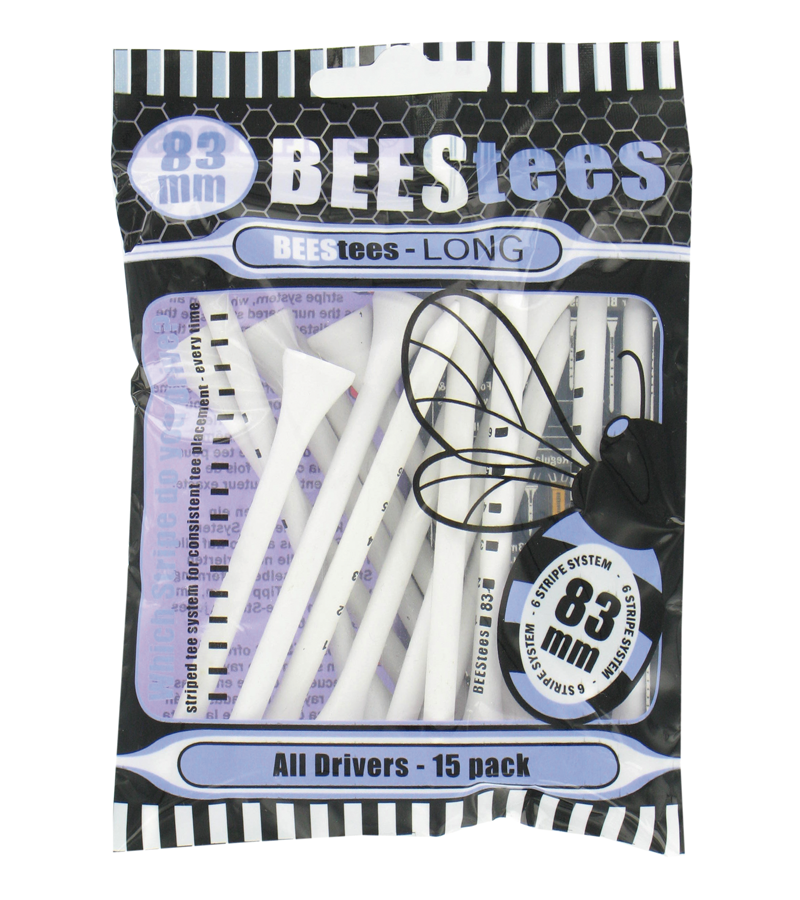 Bees Tees 53 MM, 69MM OR 83MM. Golf Tees. Bees Tees System.