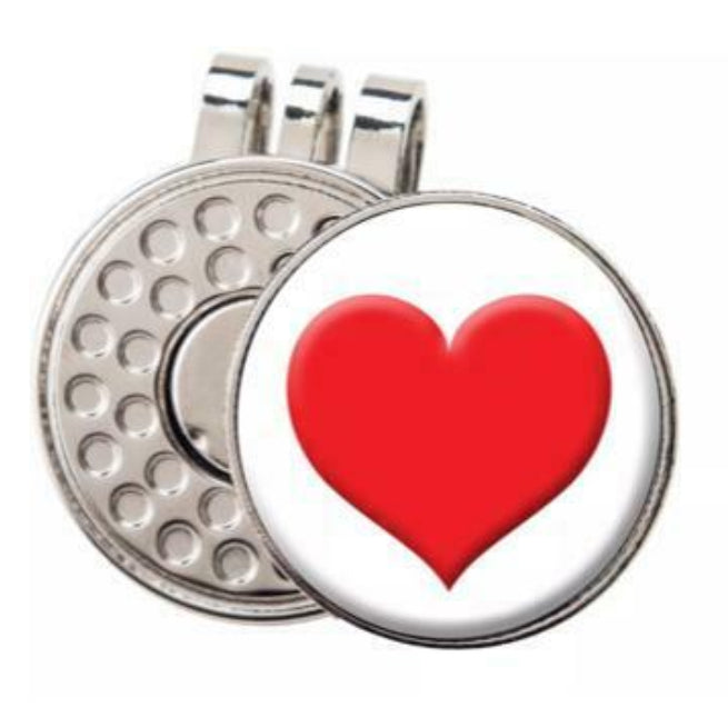 Love Heart Hat Clip and Marker