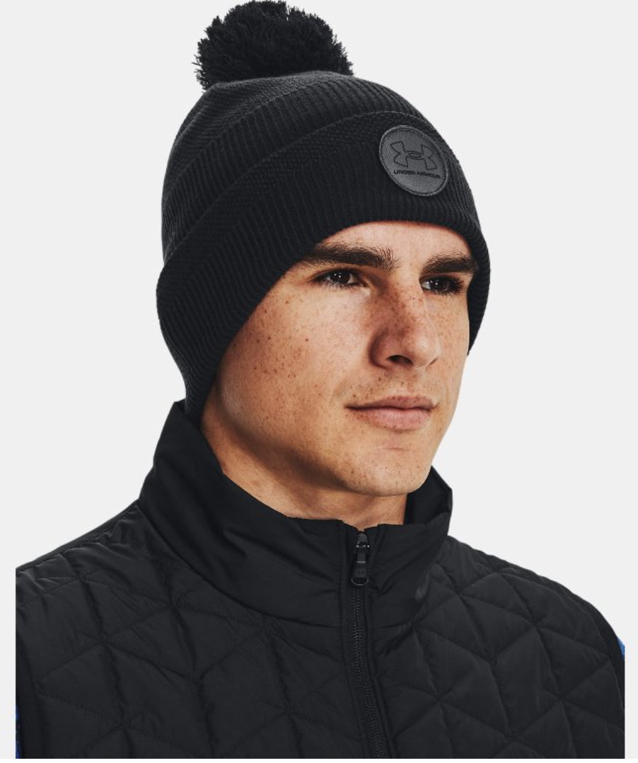 Under Armour Coldgear Infrared Driver Pom Beanie - Black