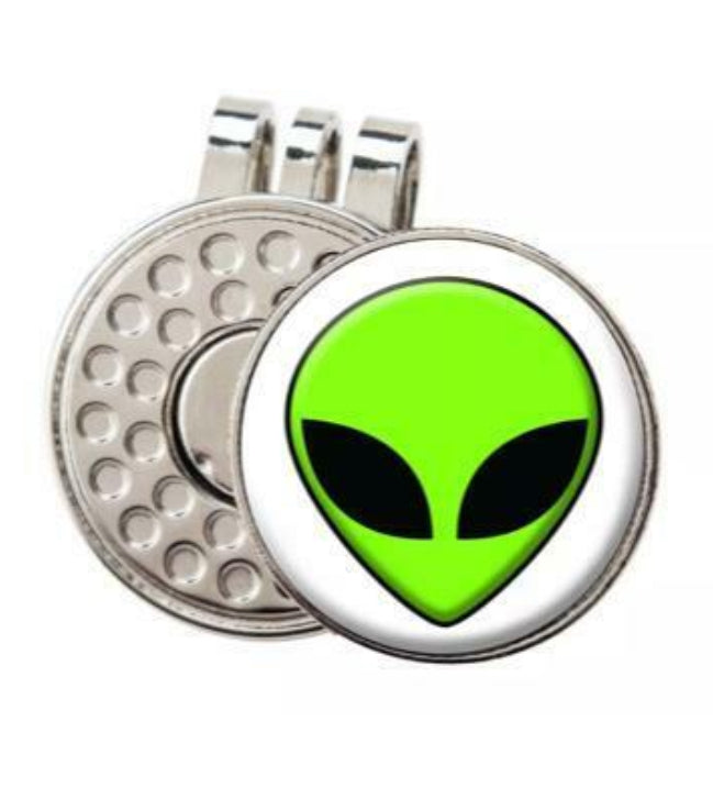 Green Alien Hat Clip and Marker