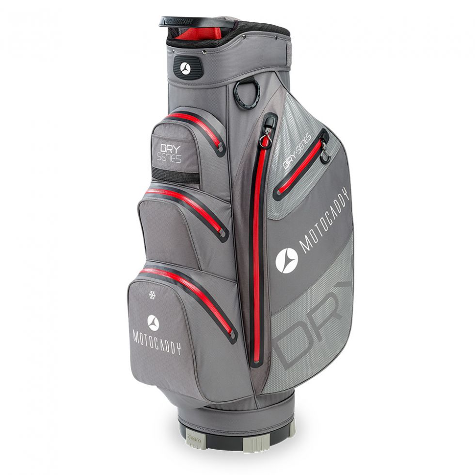Motocaddy Dry Series Cart Bag - Charcoal/Red