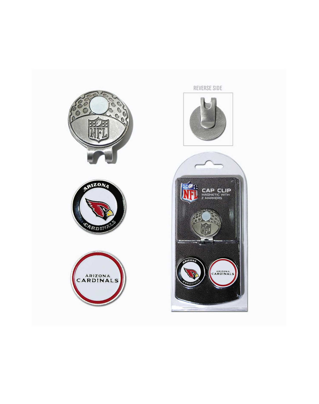 NFL Official Team Crested Hat or Cap Clip. Arizona Cardinals.