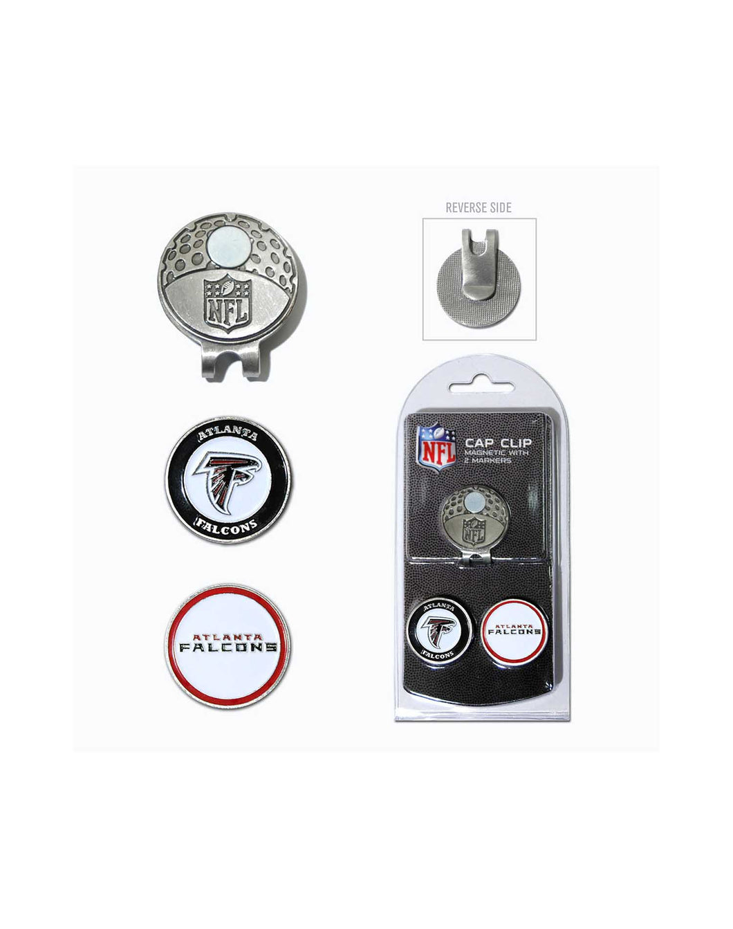 NFL Official Team Crested Hat or Cap Clip. Atlanta Falcons.