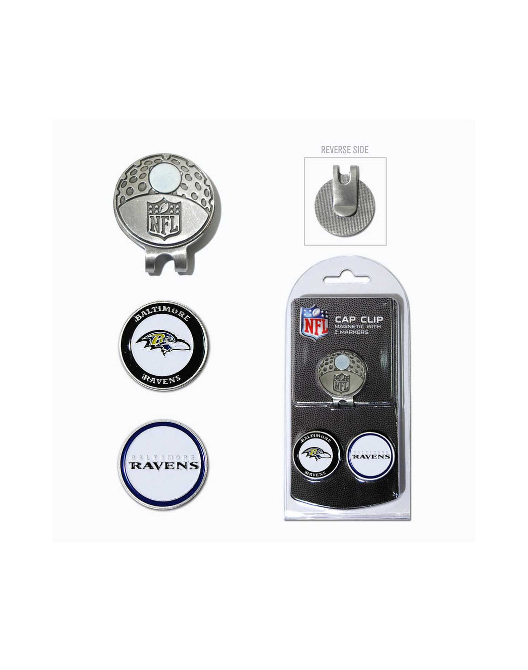 NFL Official Team Crested Hat or Cap Clip. Baltimore Ravens