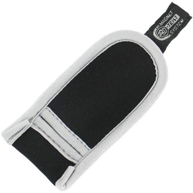 Pro Tekt Golf Putter Headcover. Black / Silver Traditional Blade.