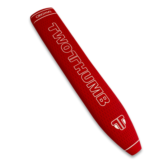 2 Thumb The Original Classic Golf Putter Grip. Red.