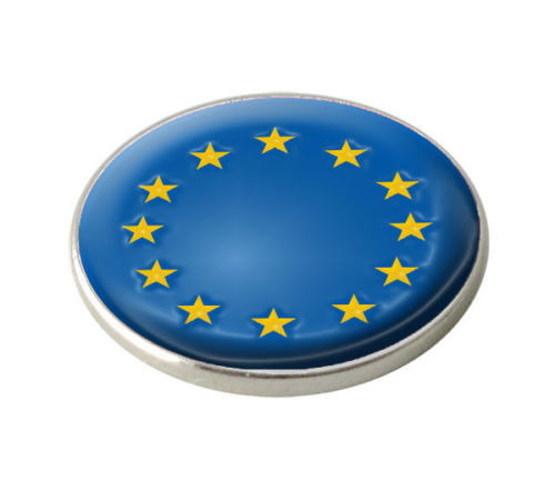 Europe National Flag Crested Golf Ball Marker