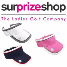Load image into Gallery viewer, Surprizeshop Ladies Velcro Golf Visor. Pink, White or Blue.
