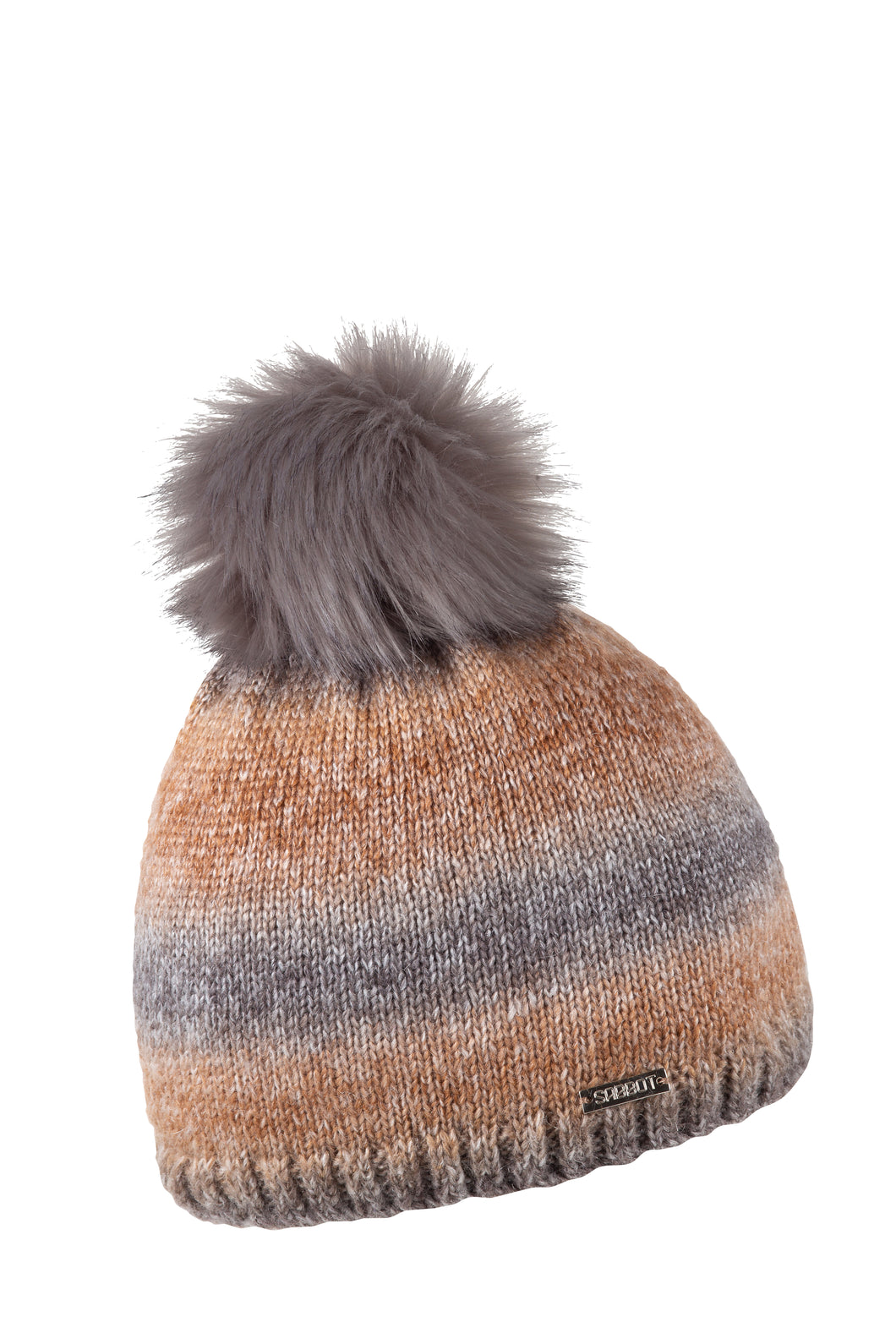 Sabbot Ladies Winter Fleece Lined Beanie Hat. Karla. Earth.