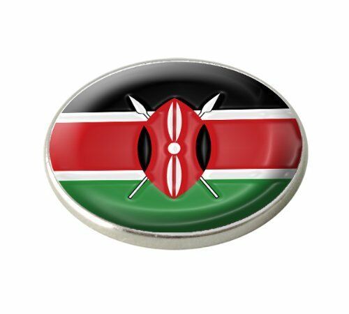 Kenya National Flag Crested Golf Ball Marker