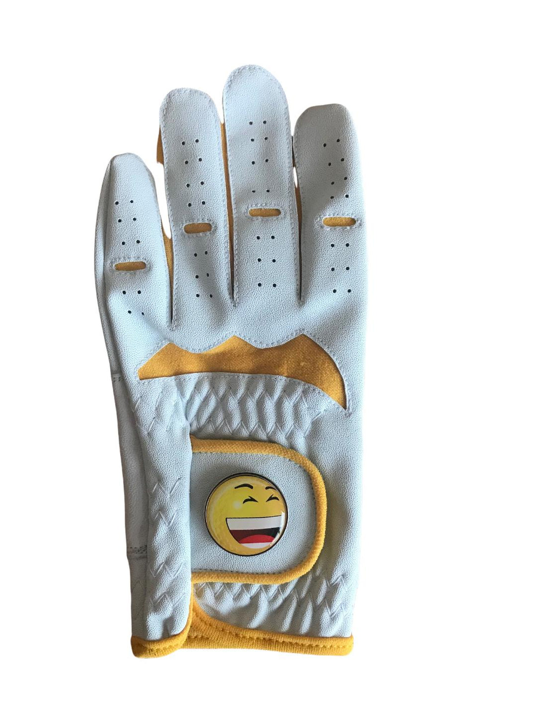 Girls Junior All Weather Golf Glove. Yellow Ball Marker. Small, Medium or Large.