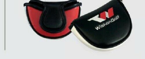 Tom Wishon Golf Red / White / Black Mallet Putter Headcover.