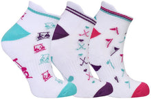 Load image into Gallery viewer, Surprizeshop Ladies Pack of 3 Golf Socks. Various Colours.
