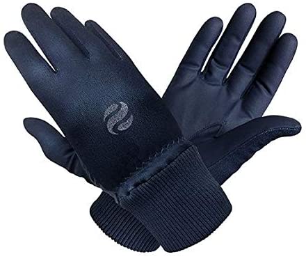 Surprizeshop Ladies Polar Stretch Winter Golf Gloves - Navy Blue.