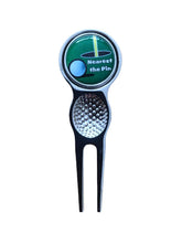 Load image into Gallery viewer, Hole in One, Nearest the Pin, Longest Drive etc Design Golf Divot Tool With Detachable Golf Ball Marker
