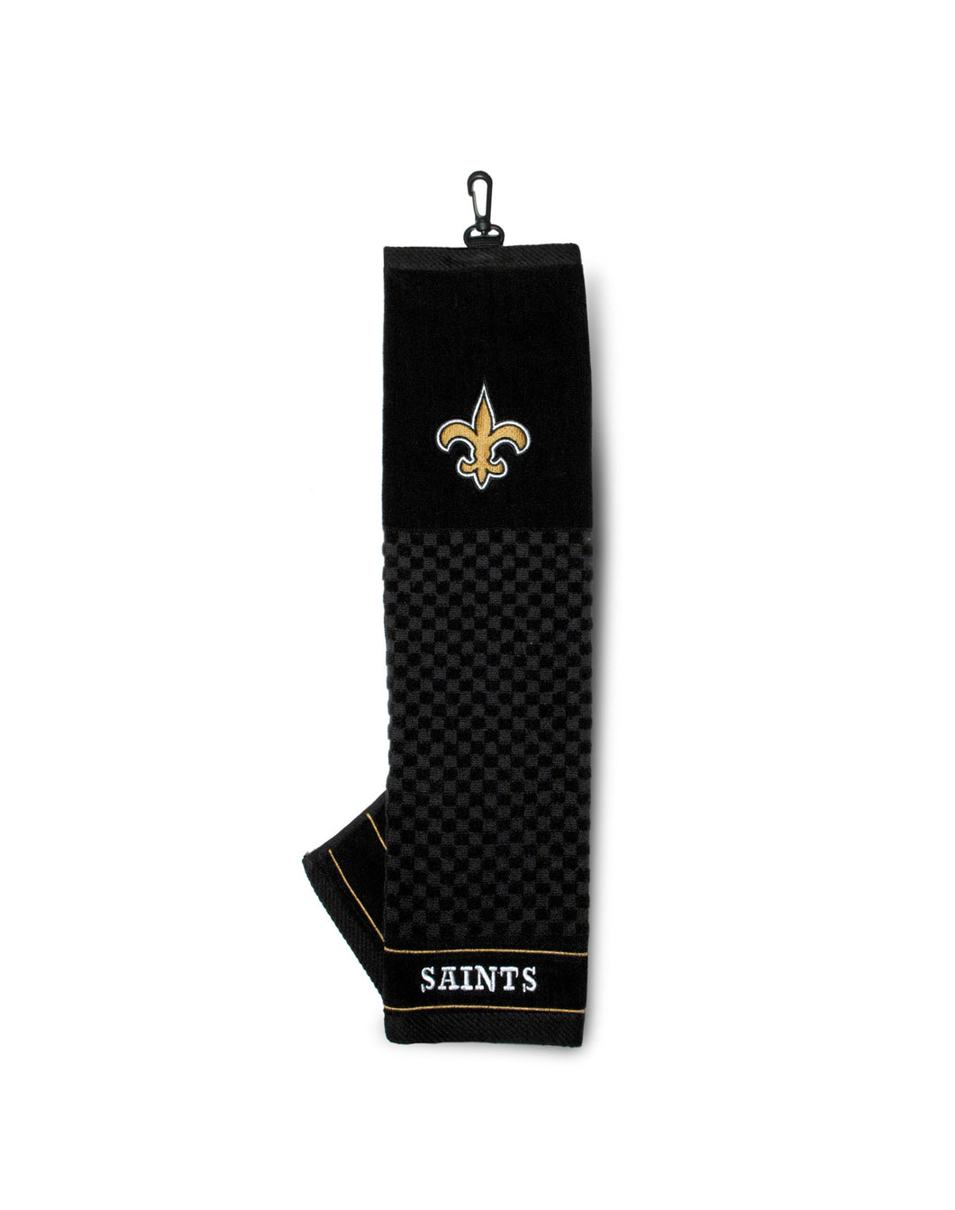 NFL Official Team Crested Tri Fold Golf Towel. New Orleans Saints.