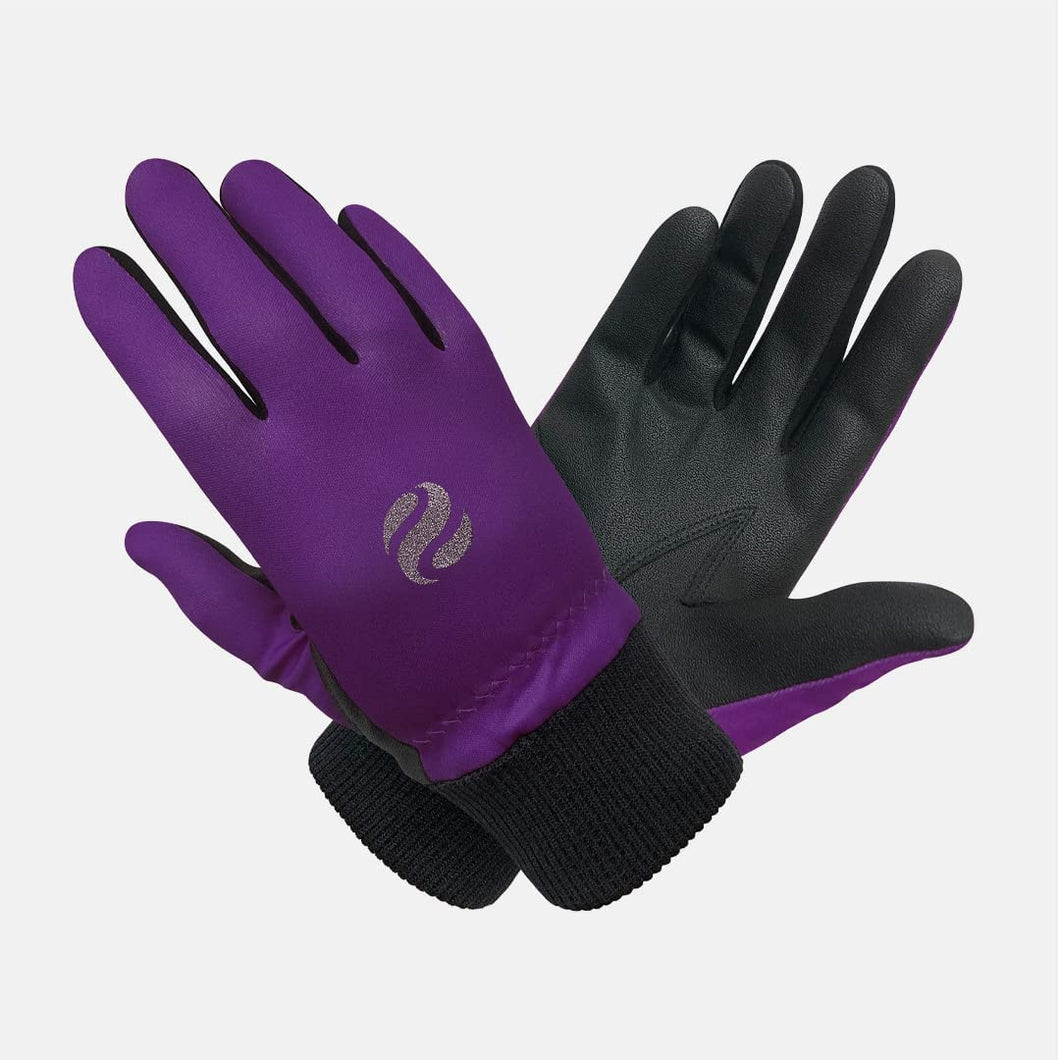 Surprizeshop Ladies Polar Stretch Winter Golf Gloves - Purple.