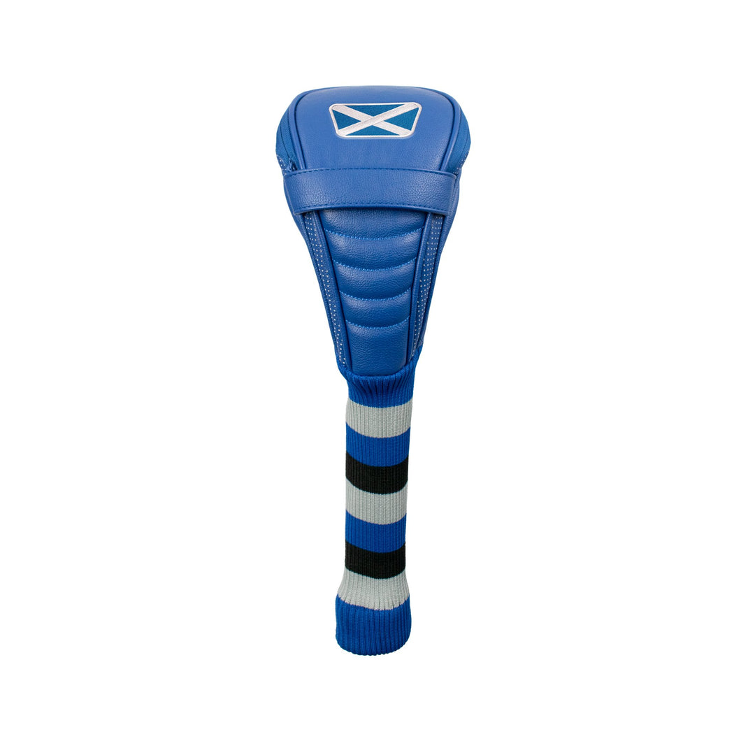 Asbri Scotland Crested Golf Driver, Fairway or Hybrid Headcover. Blue..