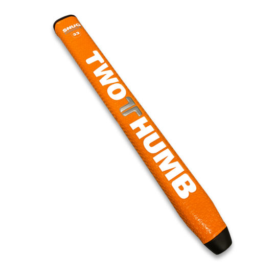 2 Thumb Snug Daddy 33 Golf Putter Grip. Orange.