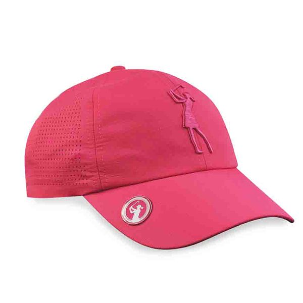 Surprizeshop Ladies Soft Fabric Golf Cap. Pink, White, Blue or Black.