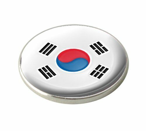 South Korea National Flag Crested Golf Ball Marker