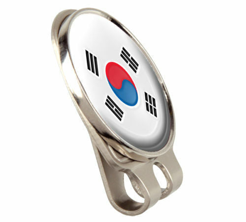 South Korea Hat Clip and Golf Ball Marker