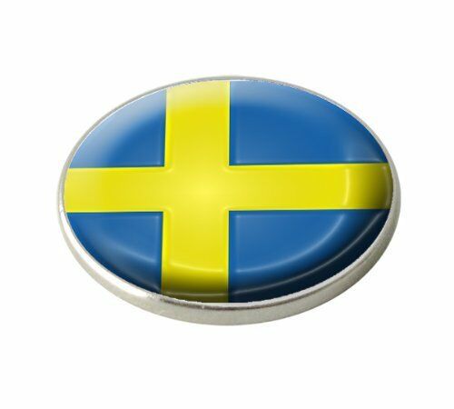 Sweden National Flag Crested Golf Ball Marker