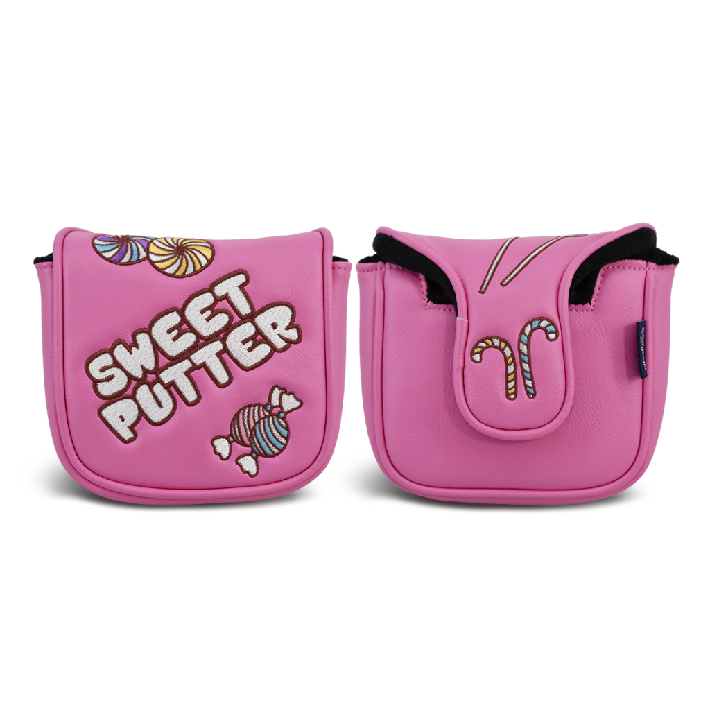 PRG Originals Sweet Pink Design Golf Spider Mallet Putter Headcover.
