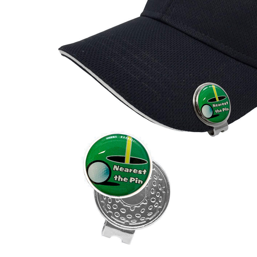 Nearest the Pin Hat Clip and Golf Ball Marker