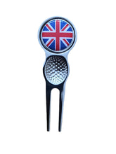 Load image into Gallery viewer, Wales, England, Scotland, Ireland Design Golf Divot Tool With Detachable Golf Ball Marker
