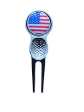 Load image into Gallery viewer, Europe or USA Design Golf Divot Tool With Detachable Golf Ball Marker
