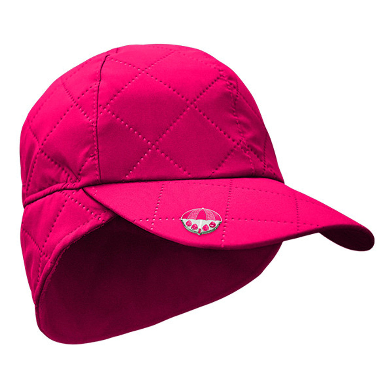 Surprizeshop Ladies Waterproof Quilted Golf Cap. Pink Blue or Black