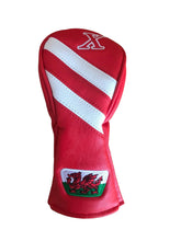 Load image into Gallery viewer, Asbri Wales Crested Golf Fairway or Hybrid Headcover. Red. 3, 5 or X
