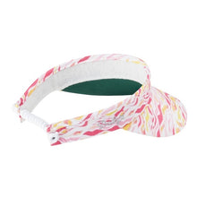 Load image into Gallery viewer, Daily Sports Ladies Golf Sun Visor. Wave. Pink.
