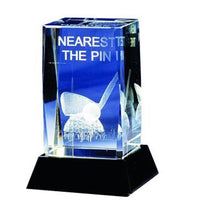 Load image into Gallery viewer, Longridge Nearest The Pin or Longest Drive Crystal Golf Trophy.
