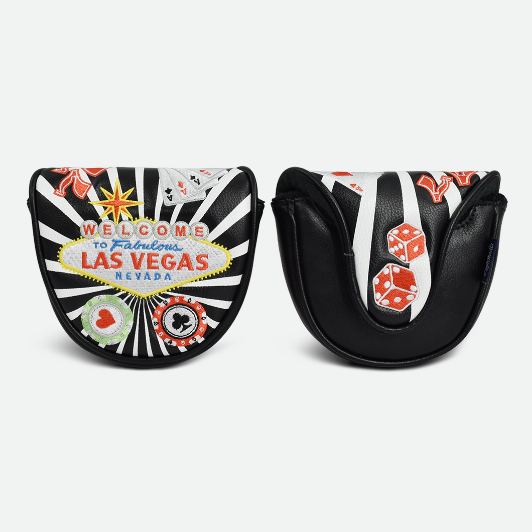 PRG Originals Las Vegas Black Design Golf Mallet Putter Headcover.