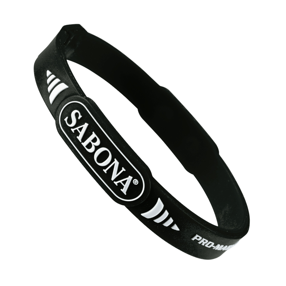Sabona of London Pro Magnetic Sports Bracelet. Black. All Sizes. Small / Medium, Large, XL.
