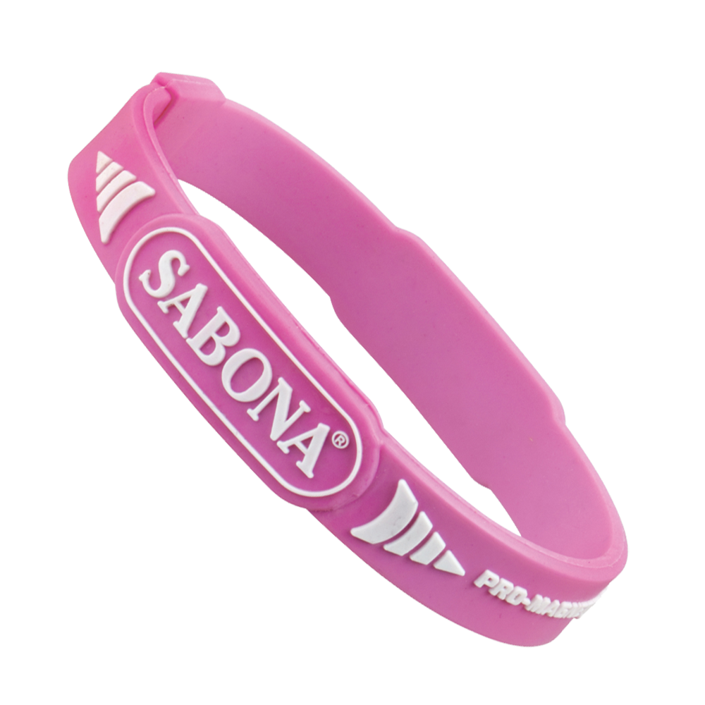 Sabona of London Pro Magnetic Sports Bracelet. Pink. All Sizes. Small / Medium, Large, XL.