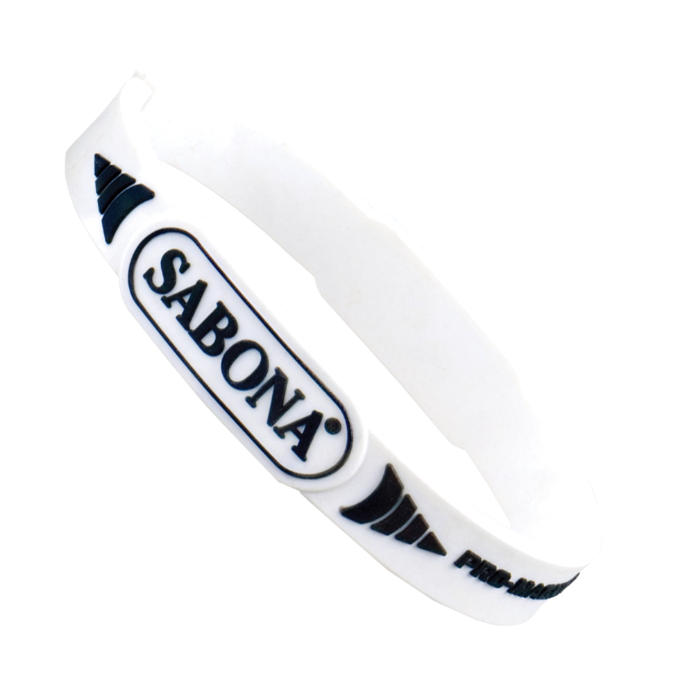 Sabona of London Pro Magnetic Sports Bracelet. White. All Sizes. Small / Medium, Large, XL.