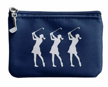 Load image into Gallery viewer, Surprizeshop Ladies Golf Coin or Credit Card Purse. Pink, Purple, Navy, Aqua.

