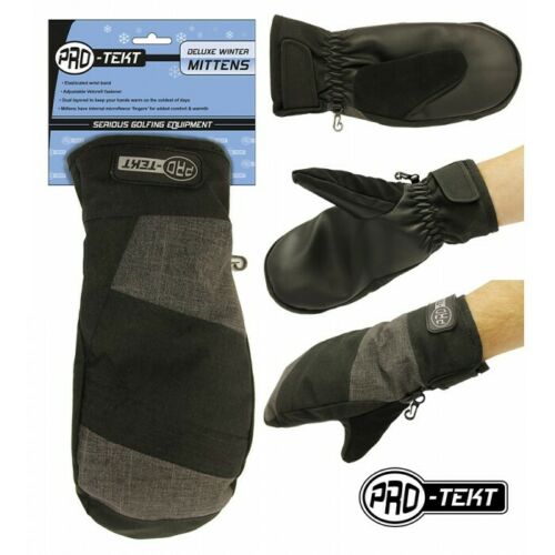 Pro Tekt Deluxe Winter Golf Mittens, Size Small to Medium, Large to XL