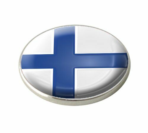 Finland National Flag Crested Golf Ball Marker