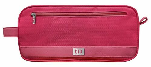 Surprizeshop Ladies Golf Honeycomb Shoe Bag. Pink, Purple. Aqua or Navy Blue