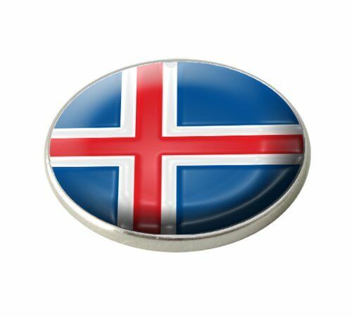 Iceland National Flag Crested Golf Ball Marker