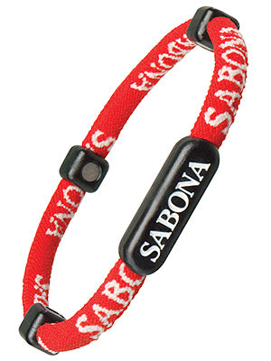 Sabona of London Sports Athletic Bracelet. Red. Small / Medium, Large / XL.