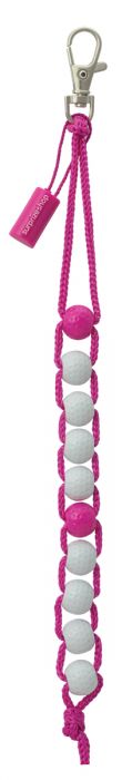Surprizeshop Beaded Golf Score Counter - Silver, Pink or Purple Crystal Bead