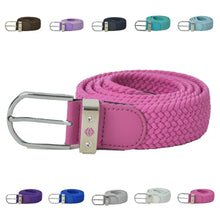 Load image into Gallery viewer, Pure Golf Paige Stretch Webbing Ladies Golf Belt. Pink, Green, Purple, Navy etc
