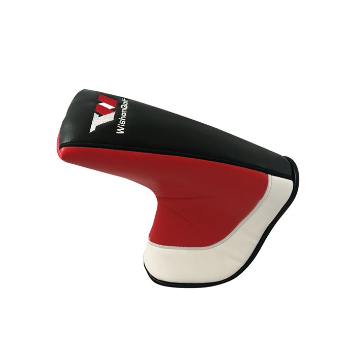 Tom Wishon Golf Red / White / Black Blade Putter Headcover.